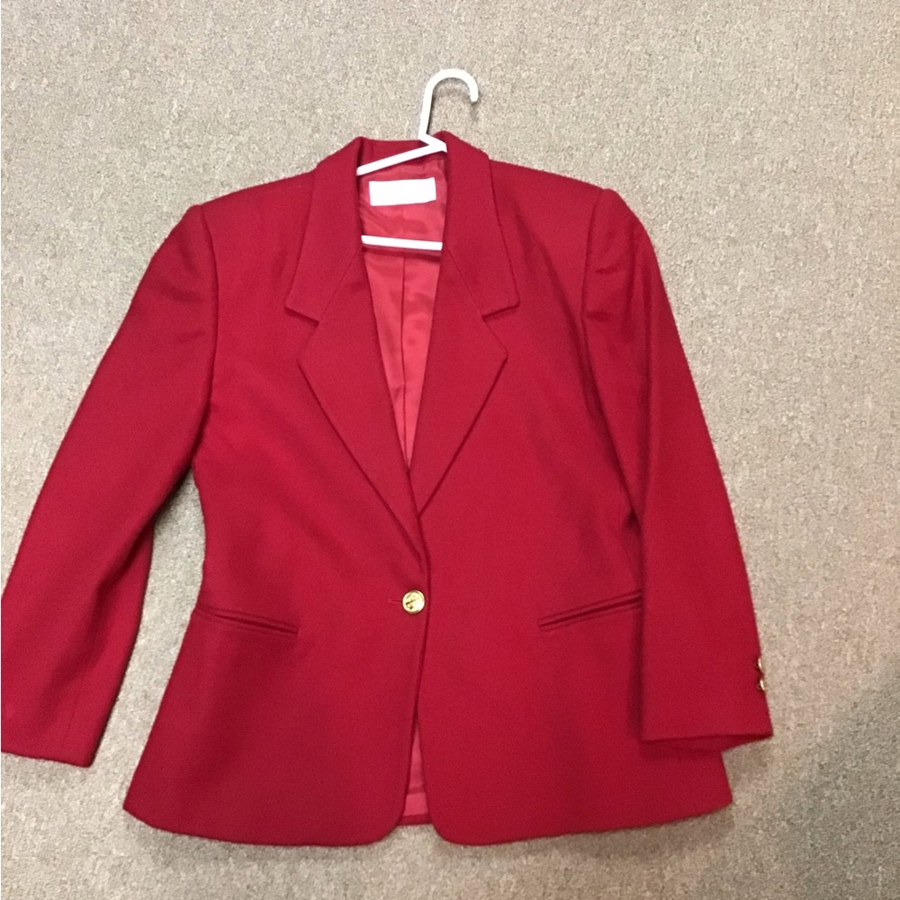 Elegant Red Blazer